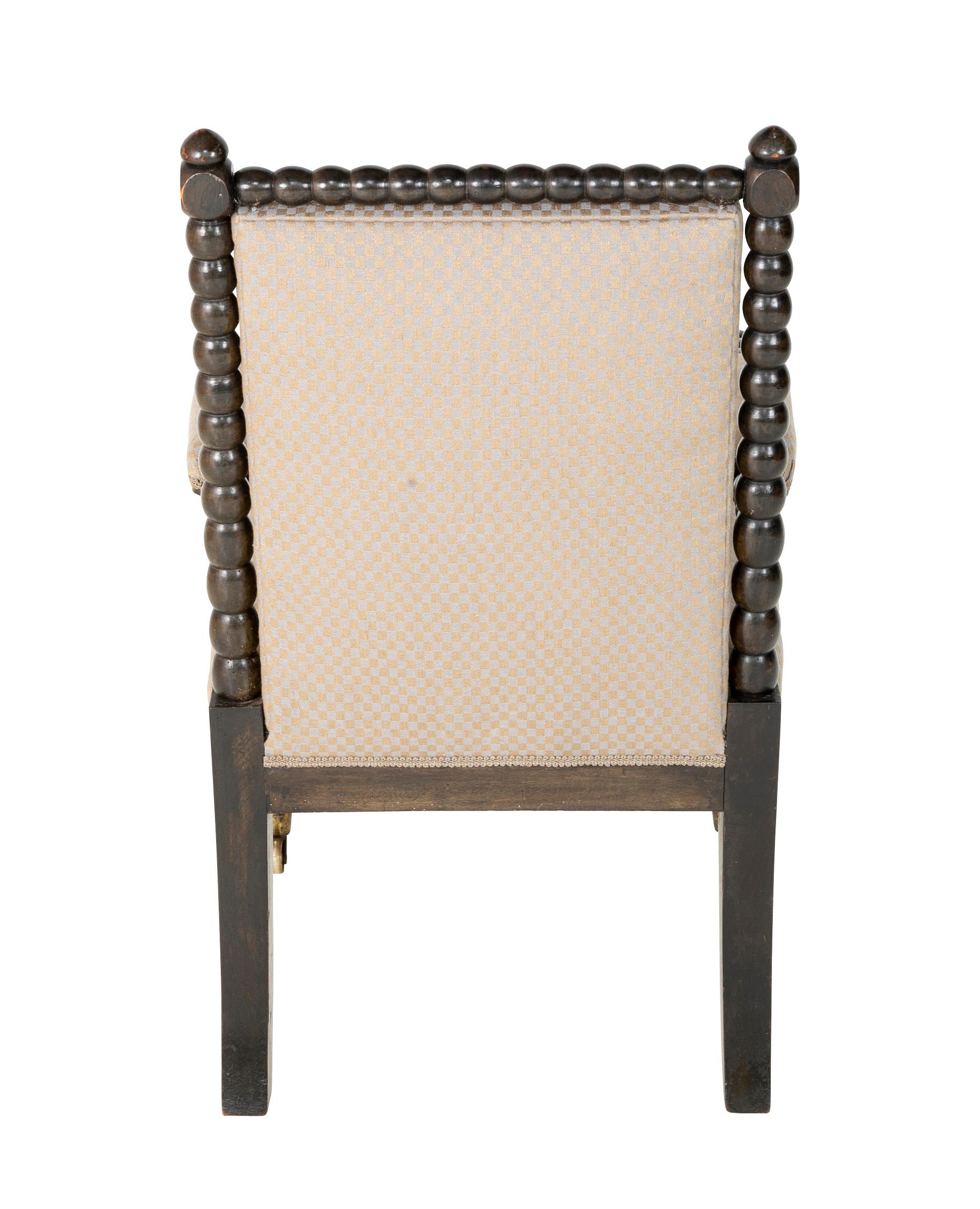 Fauteuil en bois tourné provenant d'un manoir anglais 4