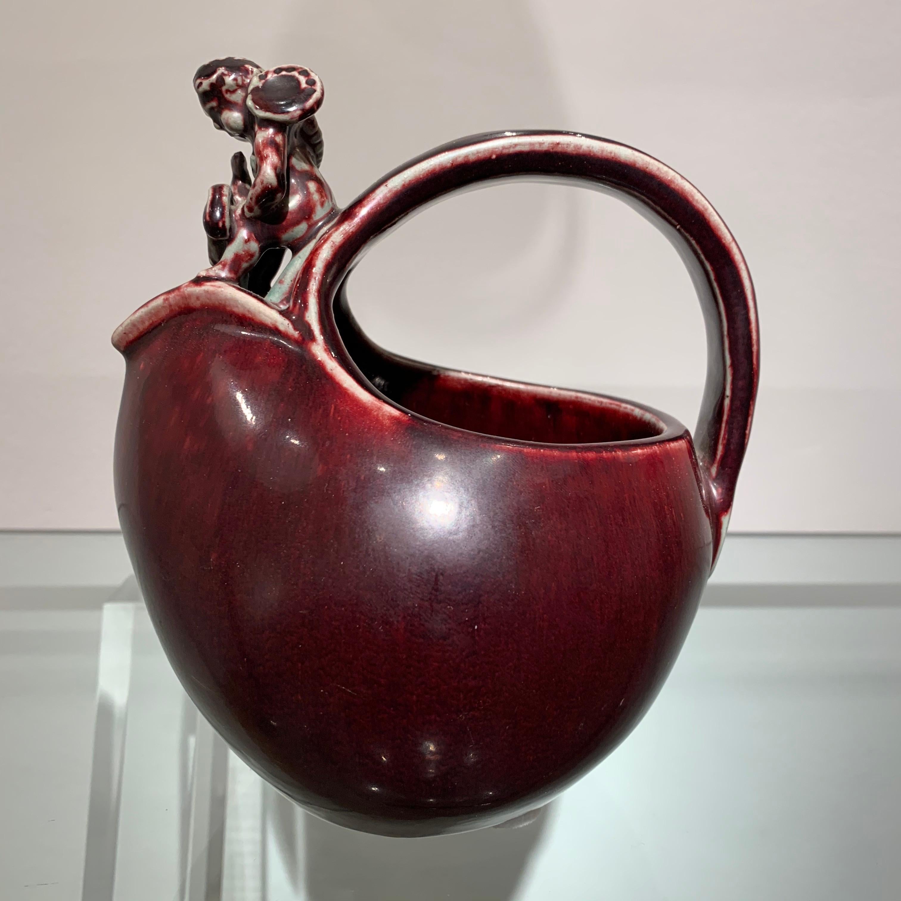 Danish Bode Willumsen Red Glaze Stoneware, 1920s-1930s