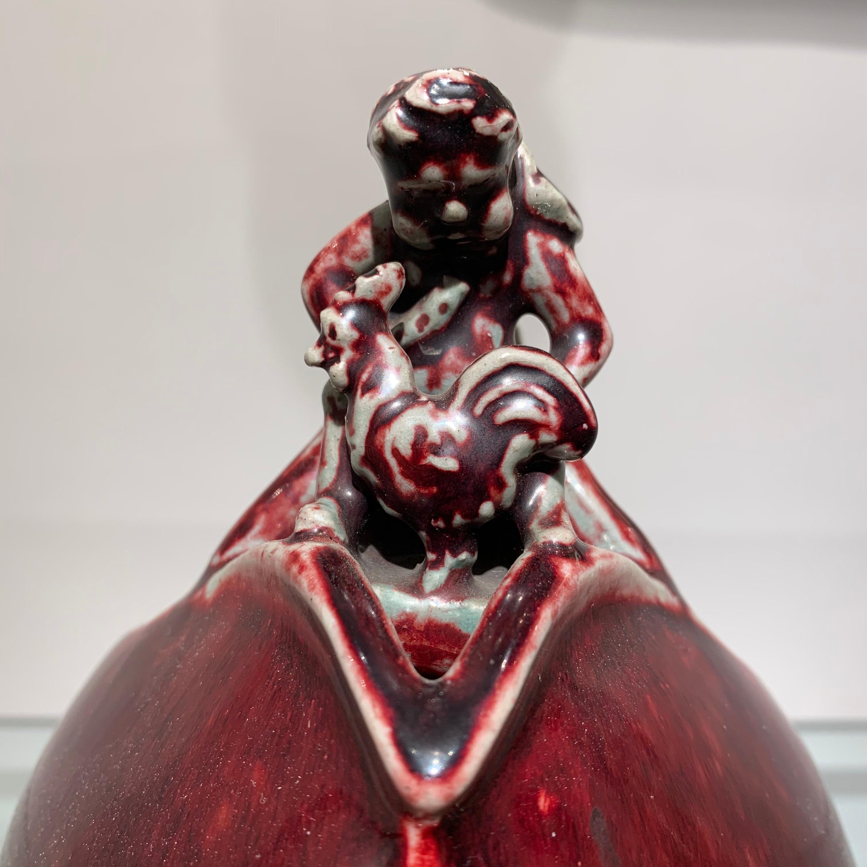 Bode Willumsen Red Glaze Stoneware, 1920s-1930s 3