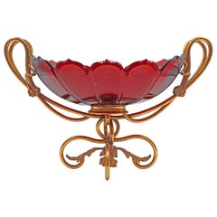 Bohemian Chiselled Crystal Cup