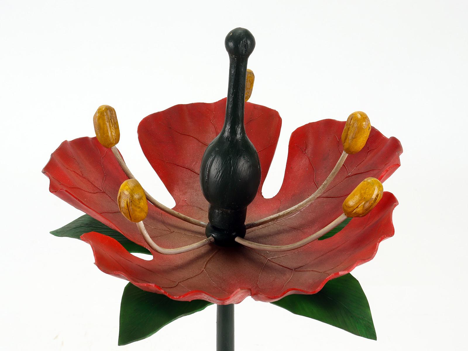 Italian Botanic Model of a Red Grape Flower, Paravia, Italy, 1940 For Sale