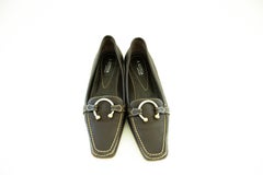 A. Bottega Brown Leather Women Loafers EU 36 1/2