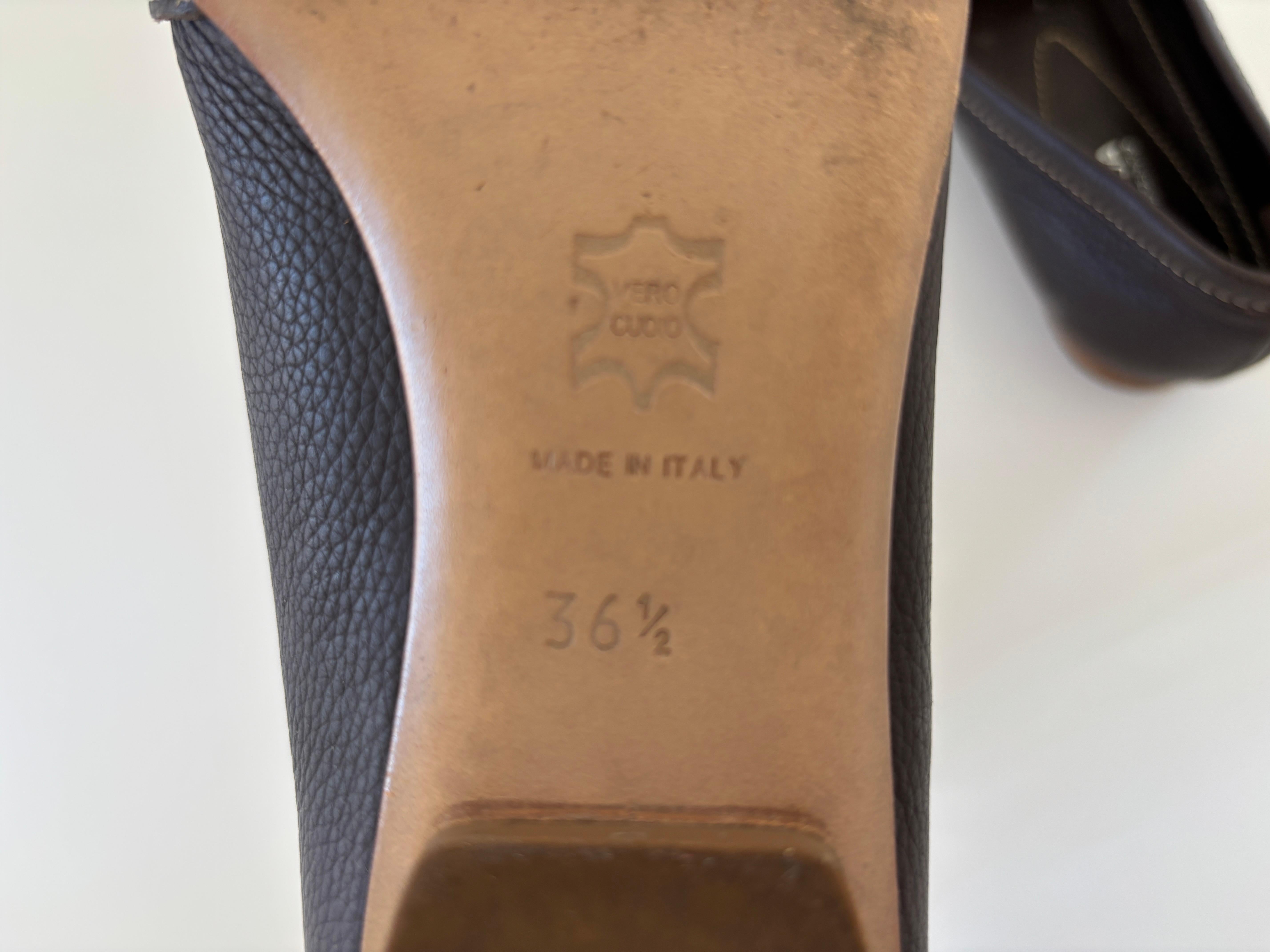 A. Bottega Brown Leather Women Loafers EU 36 1/2 For Sale 4