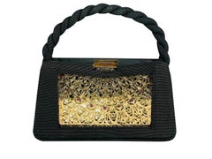 A Boucheron Paris 18k Gold  Minaudiere aus Silber und Rubin Vermeil, um 1940