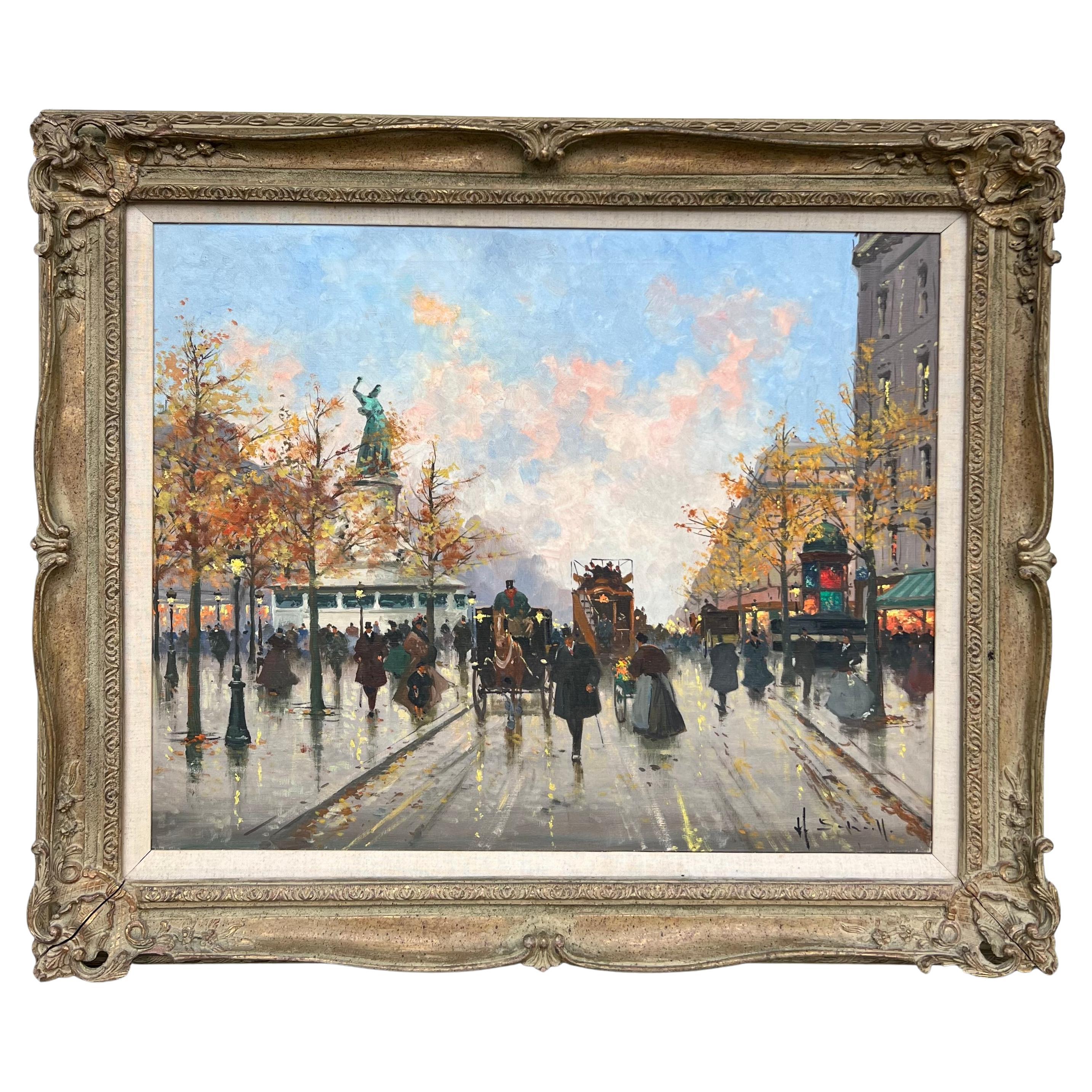 "A Boulevard in Paris" by Henri Alexis Schaeffer