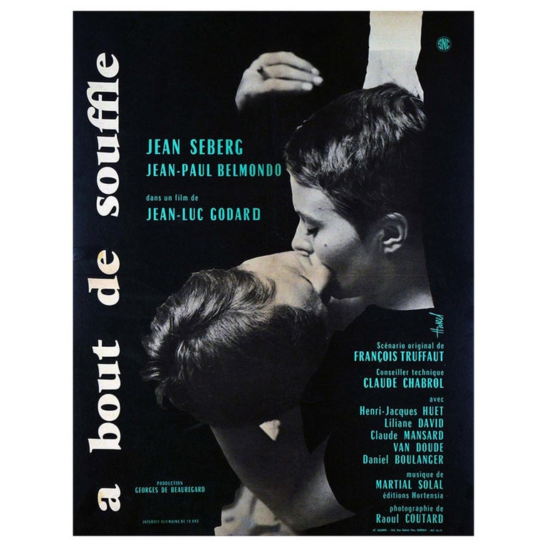 A Bout De Souffle 1960 Poster For Sale At 1stdibs
