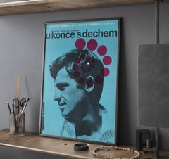 A Bout De Souffle 1966 Czech A3 Film Poster, Jiri Hilmar