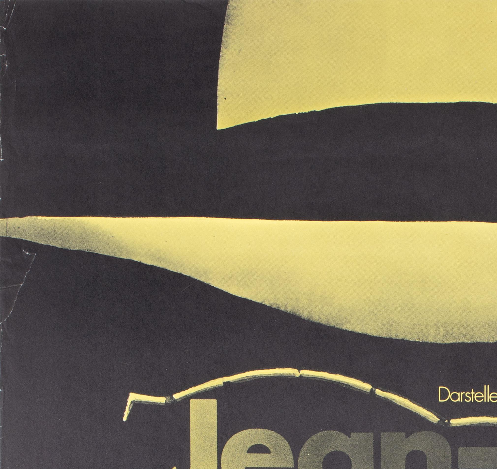 A Bout de Souffle R1960s German A1 Film Movie Poster, Hans Hillmann In Good Condition For Sale In Bath, Somerset