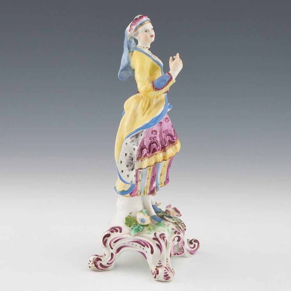 Porcelaine Figure de danseuse turque en porcelaine Bow Porcelain, vers 1765 en vente