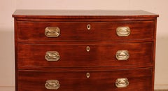 A Bowfront Chest Of Drawers In Mahogany And Inlays Circa 1800 Regency Period