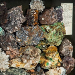 A boxed collection of 30 Cornish minerals