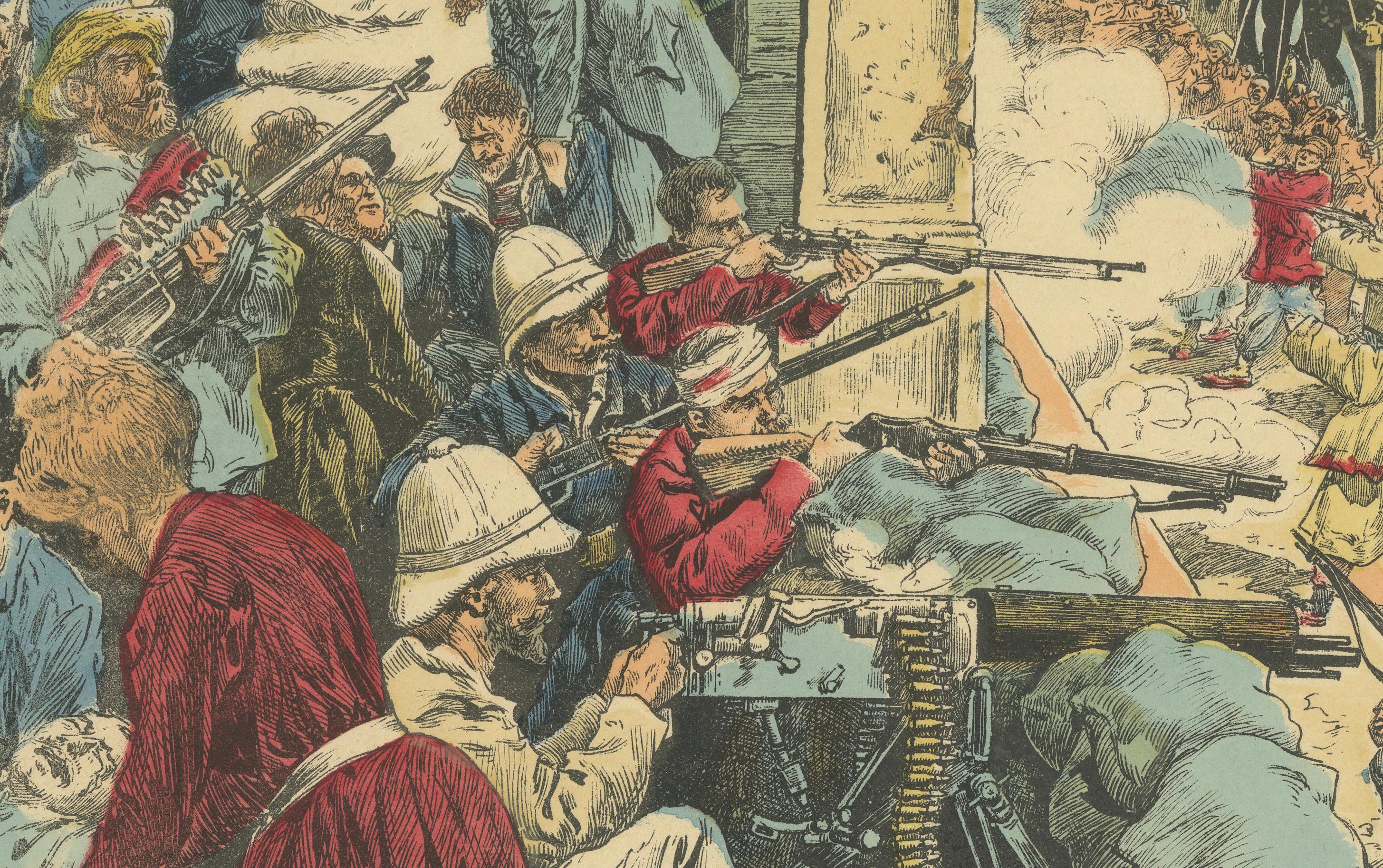 A Boxer Rebellion Scene, Siege of the European Legations, Épinal, 1900