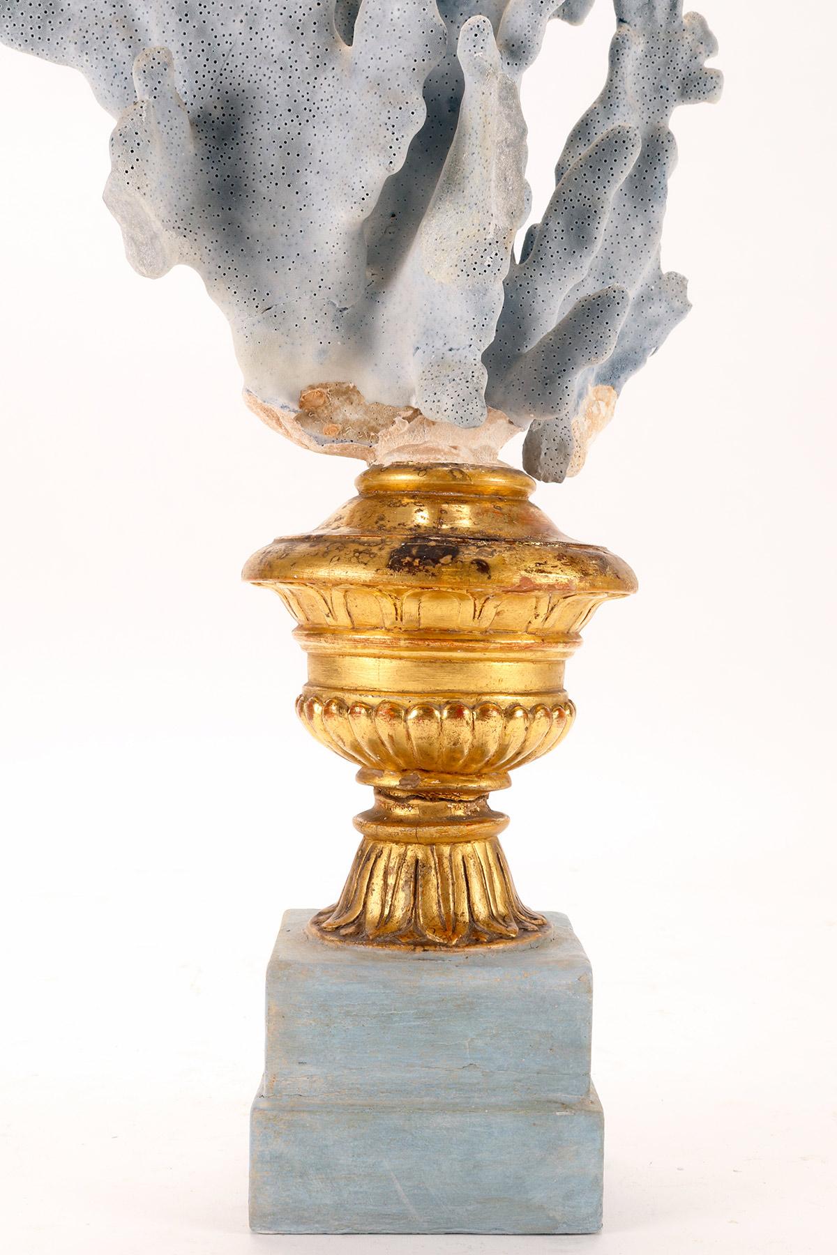 A branch of a light blue mother of pores, Italy 1880. For Sale 3