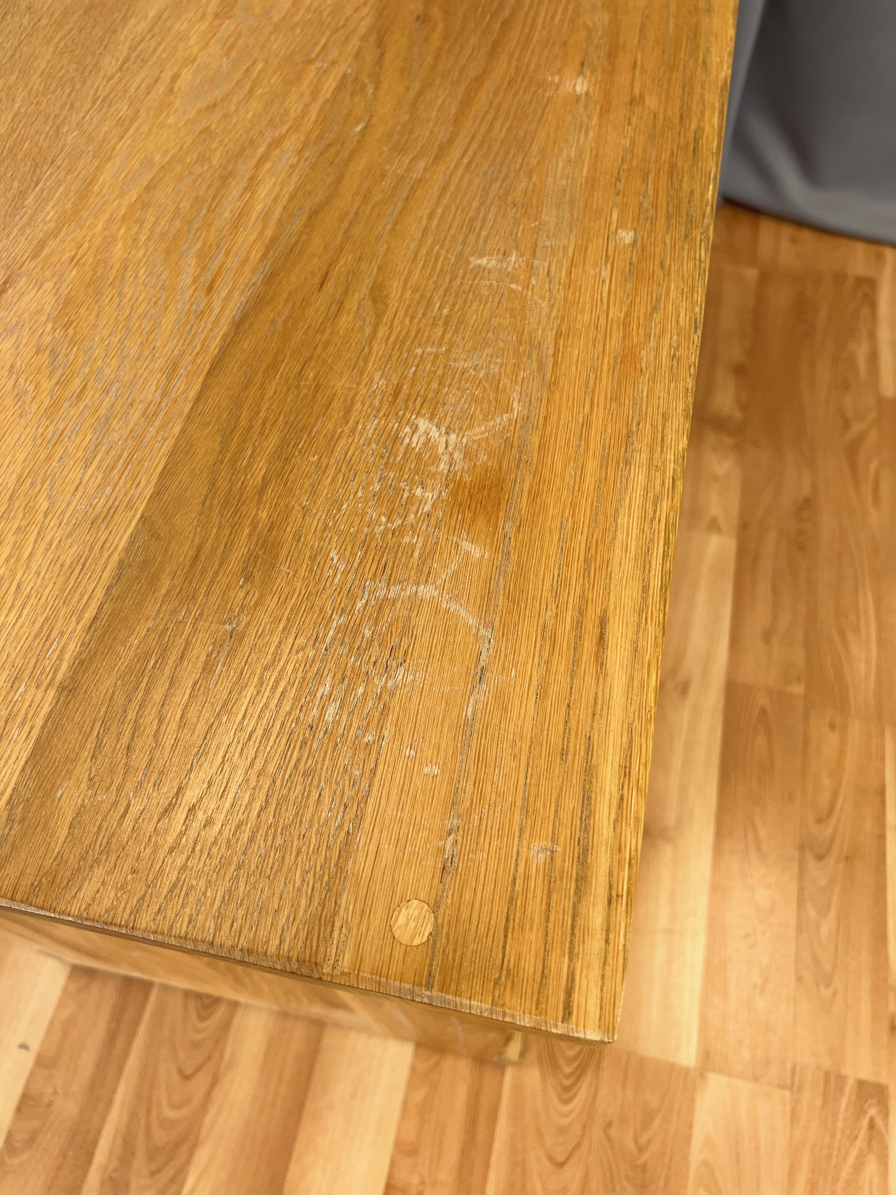 Metal A. Brandt Co. Ranch Oak Desk and Chair Set, 1950s