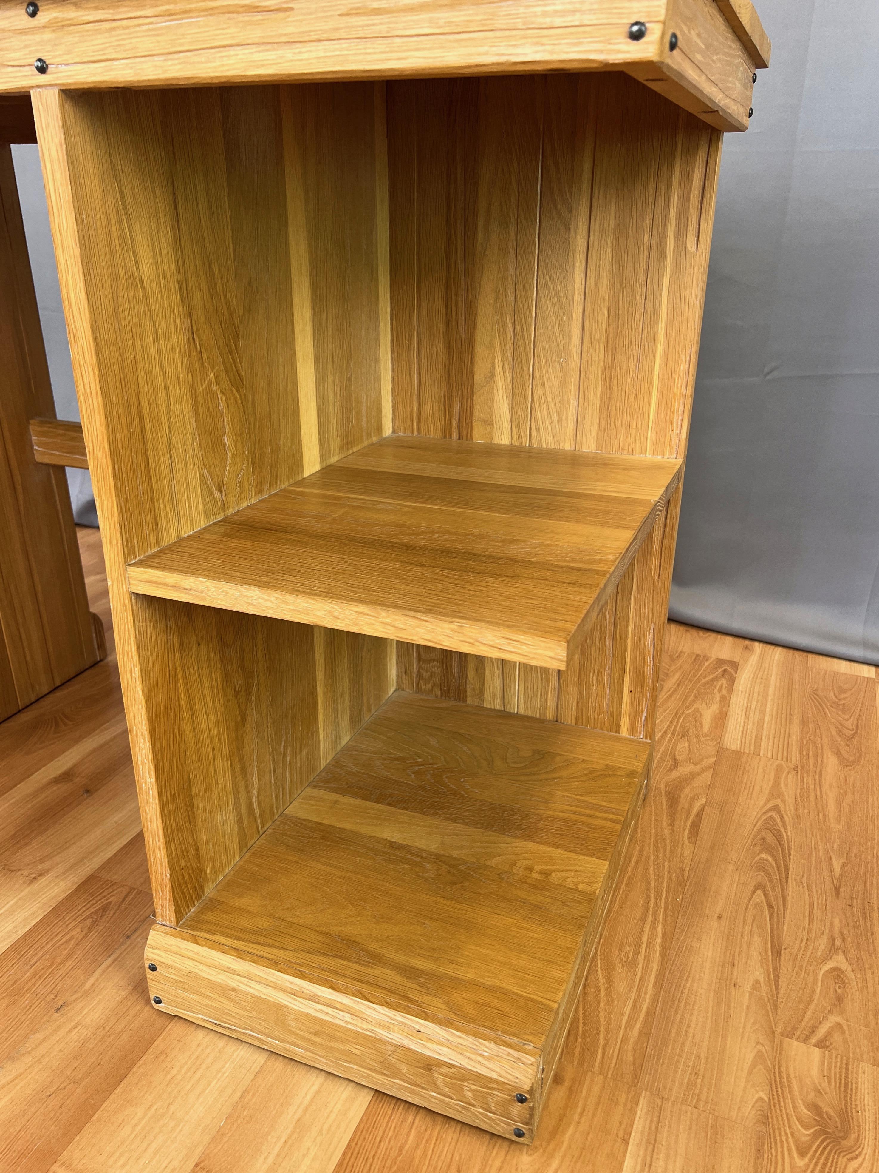 A. Brandt Co. Ranch Oak Desk and Chair Set, 1950s 5