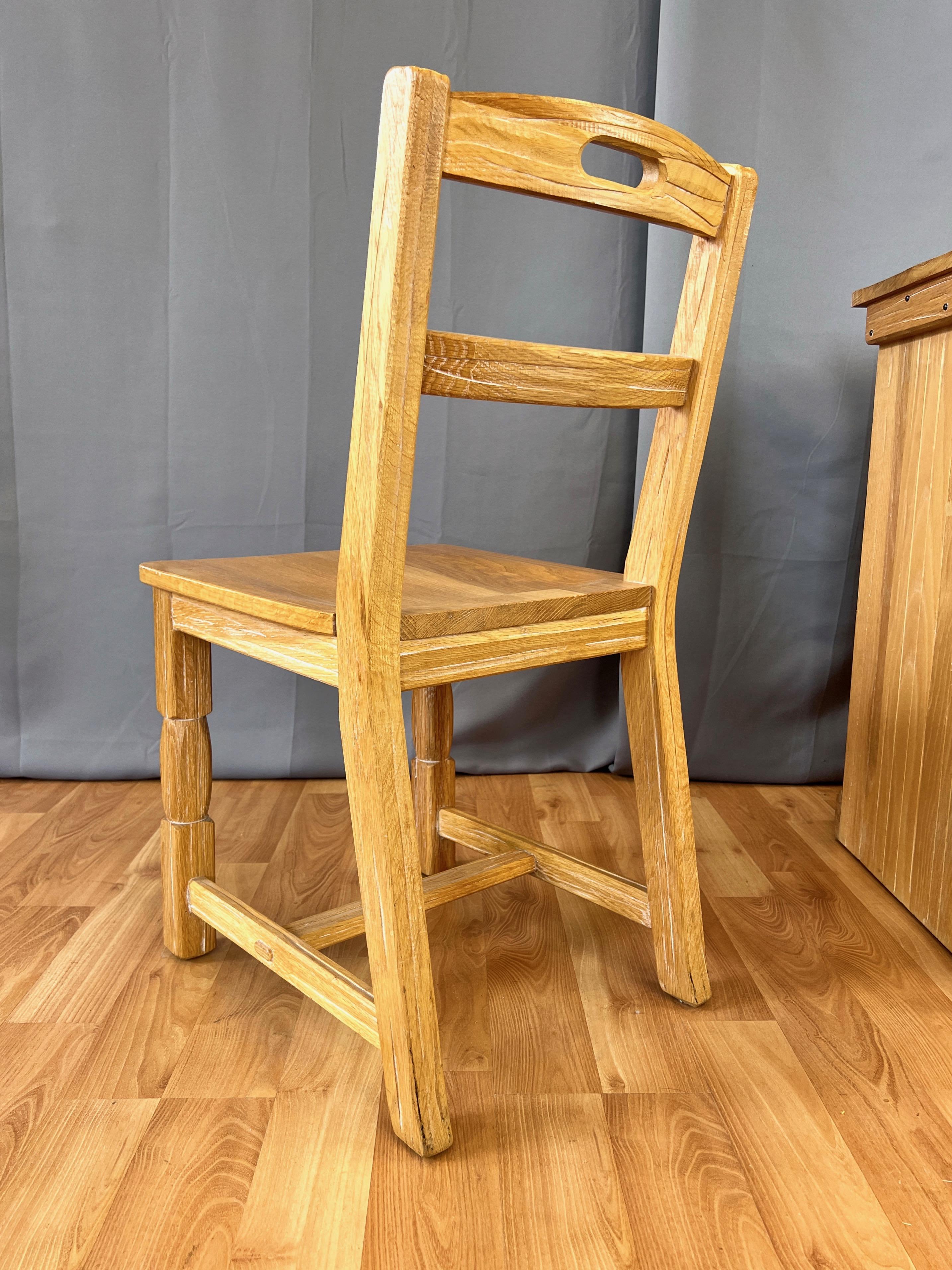 A. Brandt Co. Ranch Oak Desk and Chair Set, 1950s 7