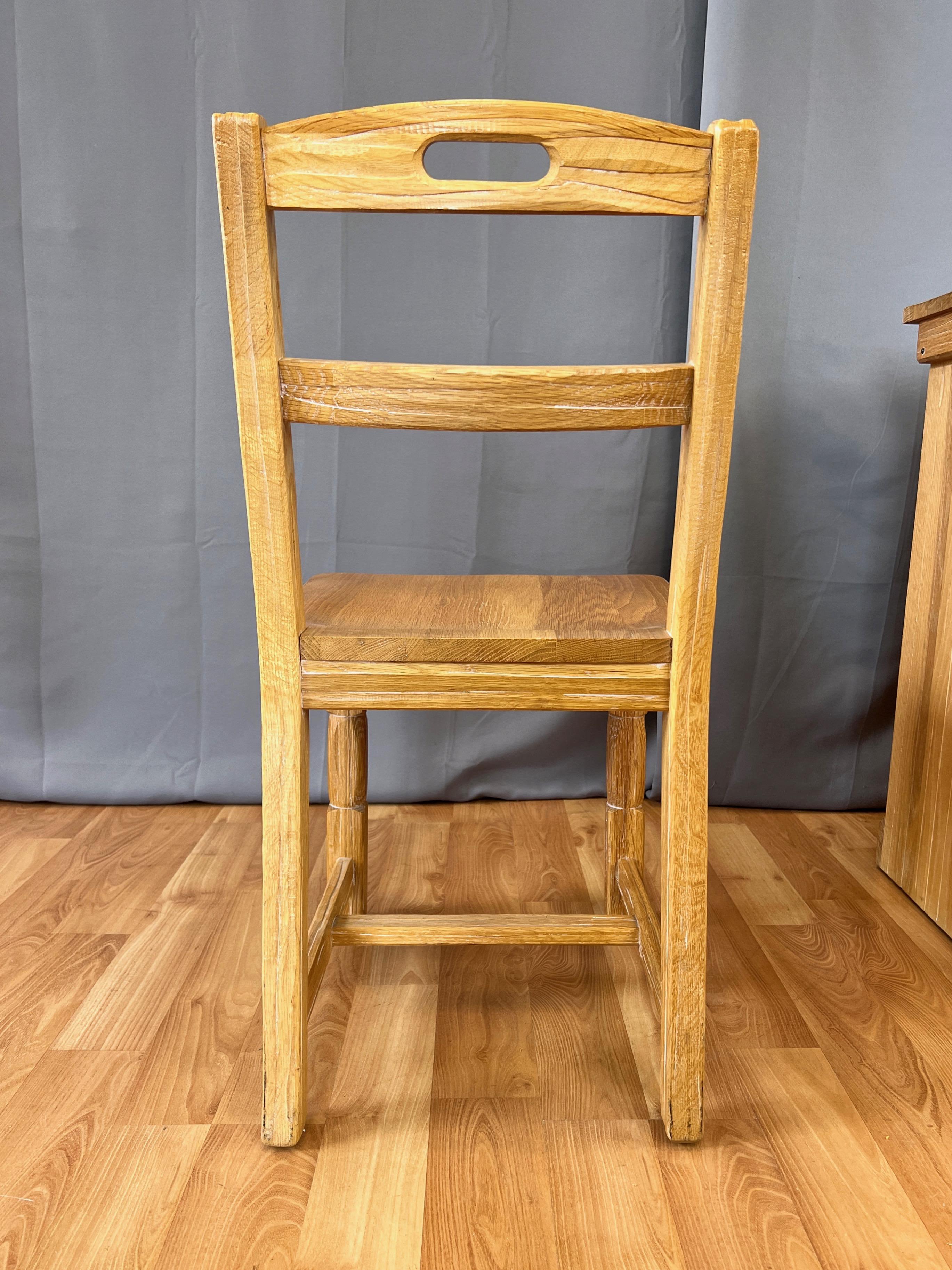 A. Brandt Co. Ranch Oak Desk and Chair Set, 1950s 8