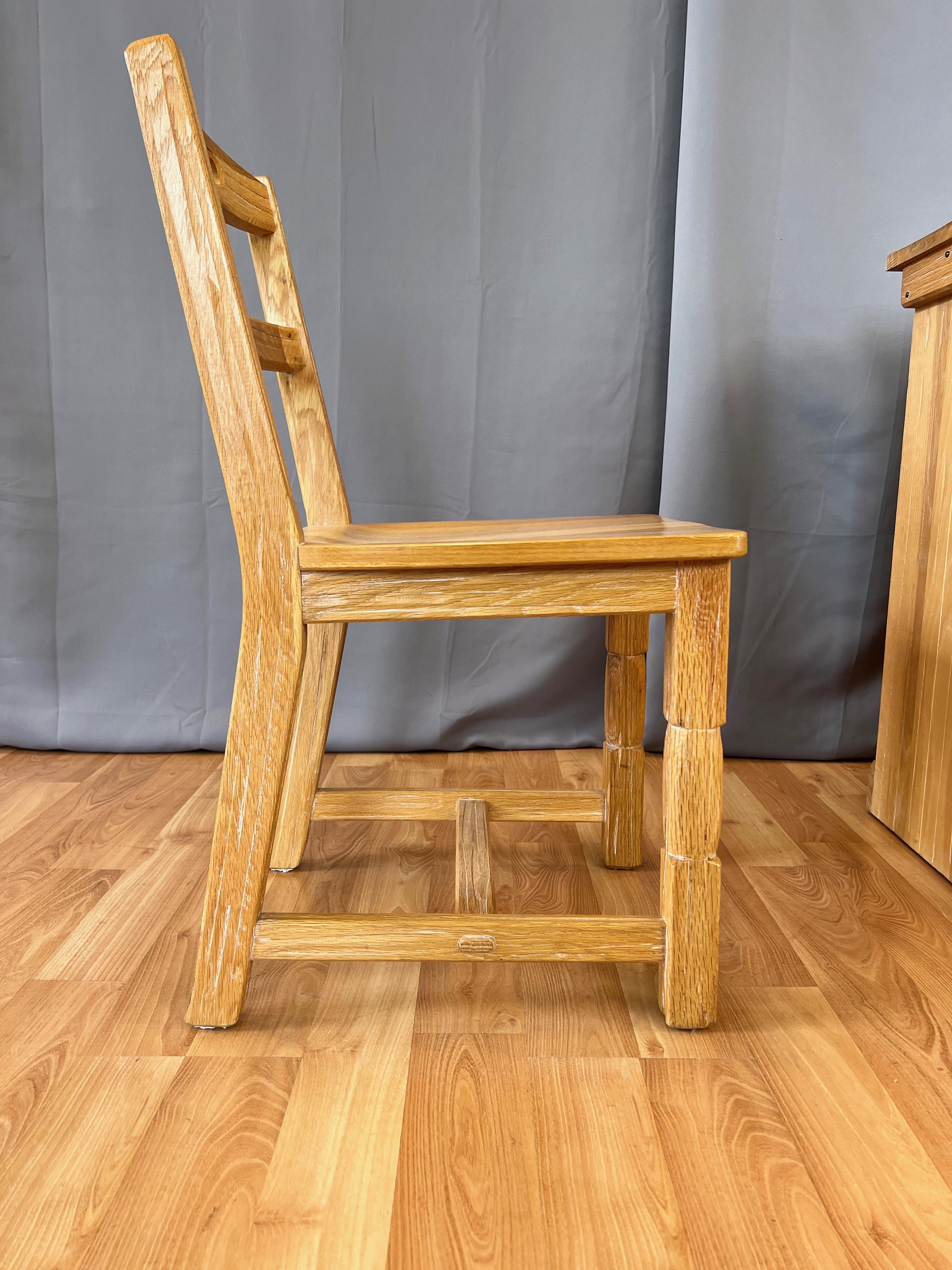 A. Brandt Co. Ranch Oak Desk and Chair Set, 1950s 9