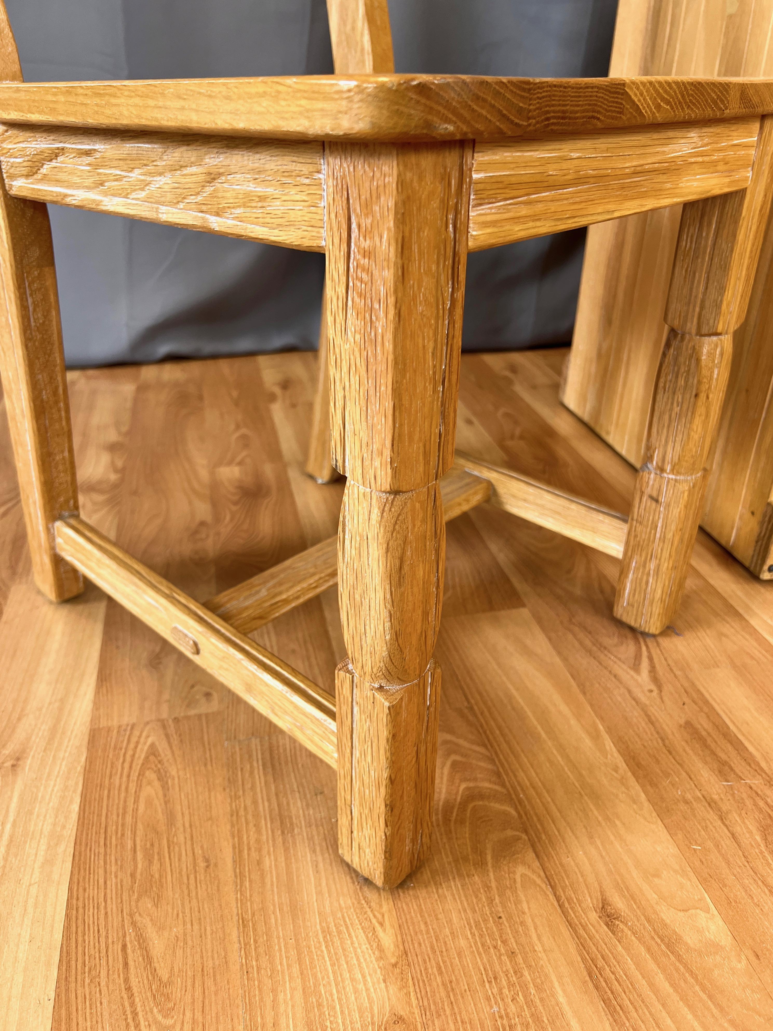 A. Brandt Co. Ranch Oak Desk and Chair Set, 1950s 10
