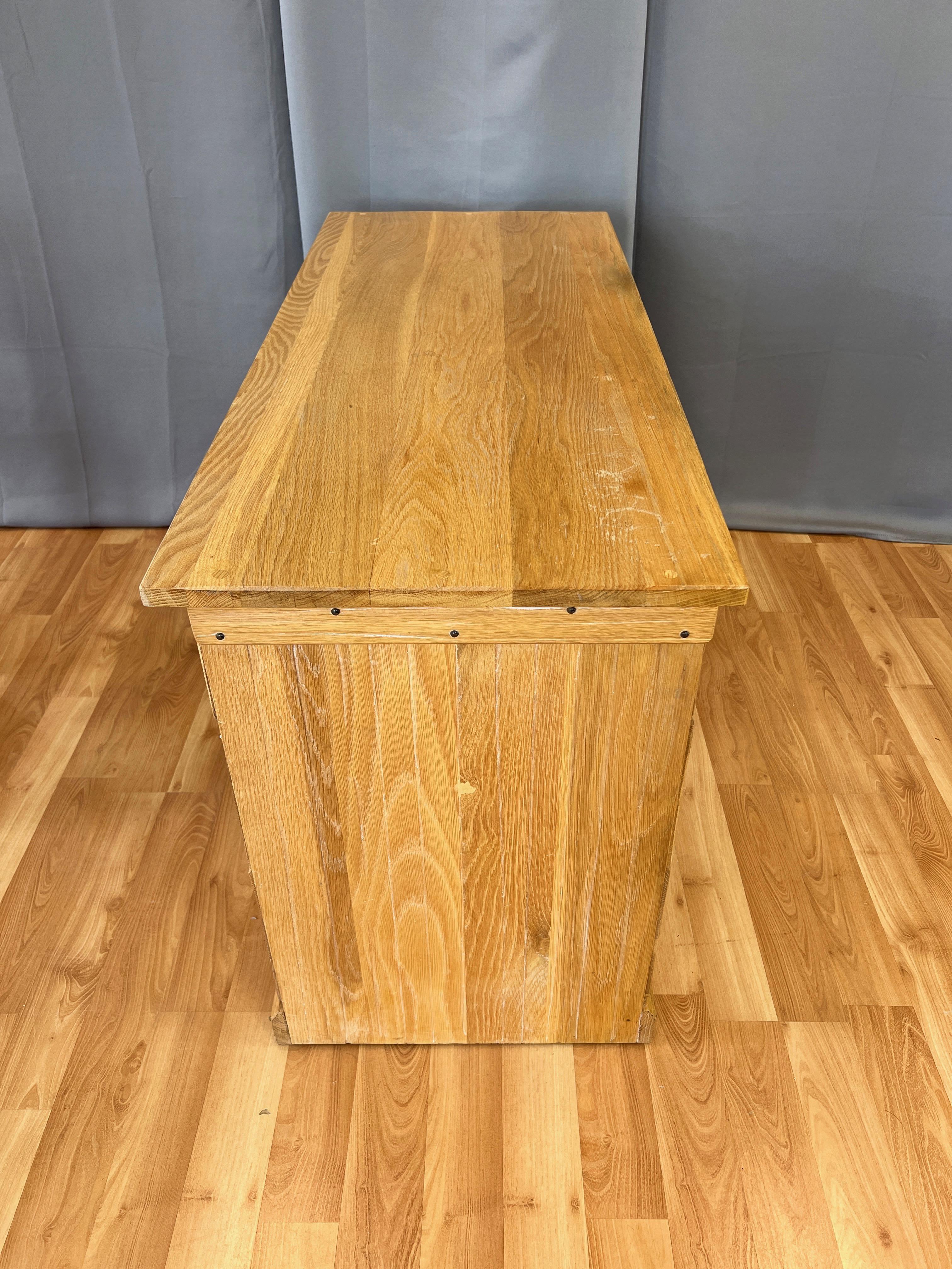 A. Brandt Co. Ranch Oak Desk and Chair Set, 1950s In Good Condition In San Francisco, CA