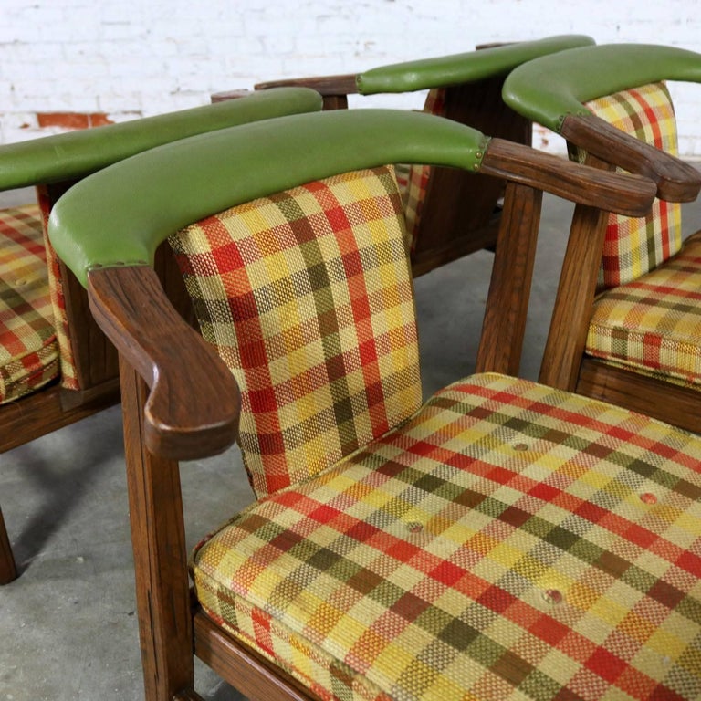 Brandt Company Ranch Oak Brunch or Game Table and Four Chairs at 1stdibs