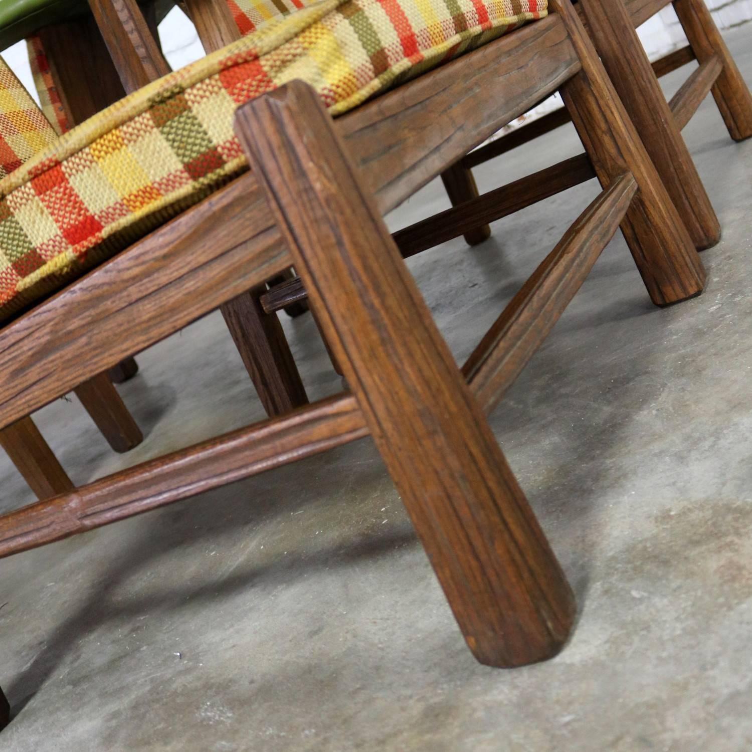 Brandt Company Ranch Oak Brunch or Game Table and Four Chairs 3