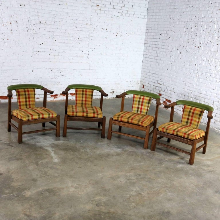 Brandt Company Ranch Oak Brunch or Game Table and Four Chairs at 1stDibs