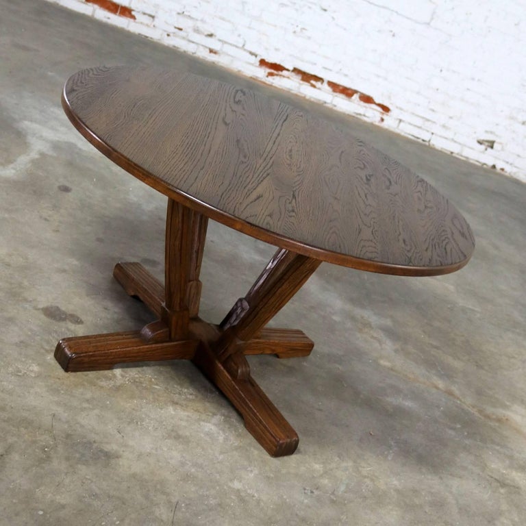 Brandt Company Ranch Oak Brunch or Game Table and Four Chairs at 1stDibs