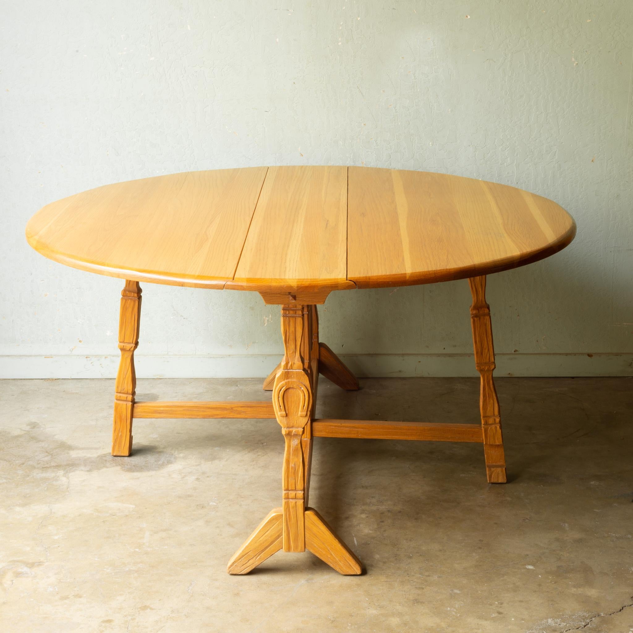 A. Brandt Drop Leaf Dining Table/Console, circa 1940 In Good Condition In San Francisco, CA