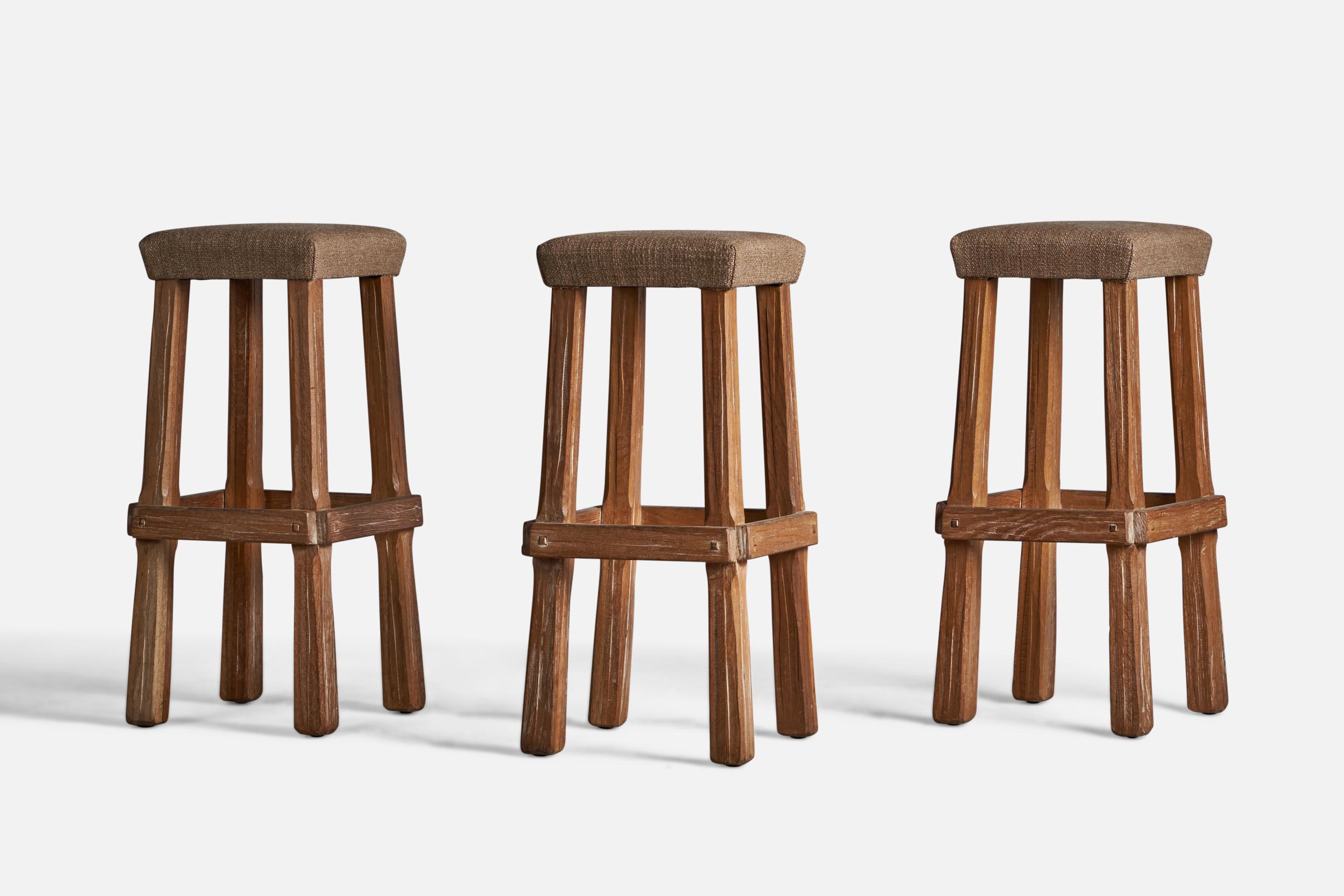 antique oak bar stools