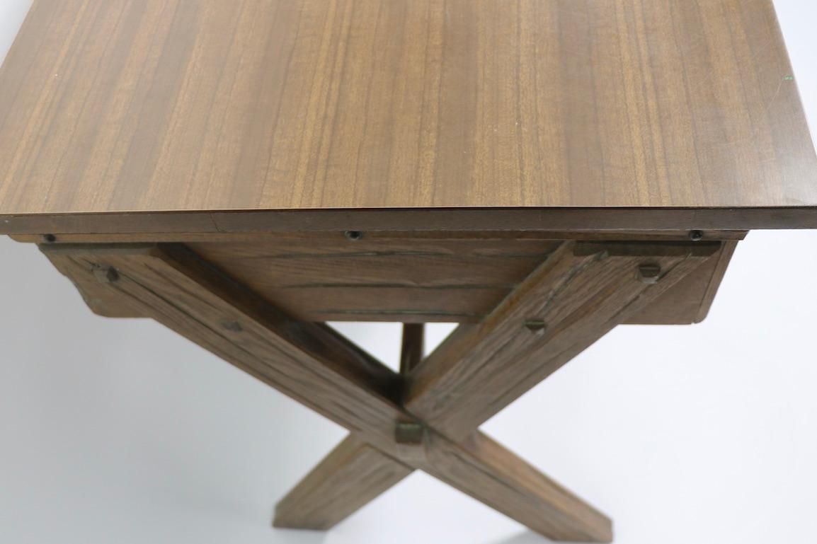 Iron A. Brandt Ranch Oak Cowboy Modern Desk 2 Available