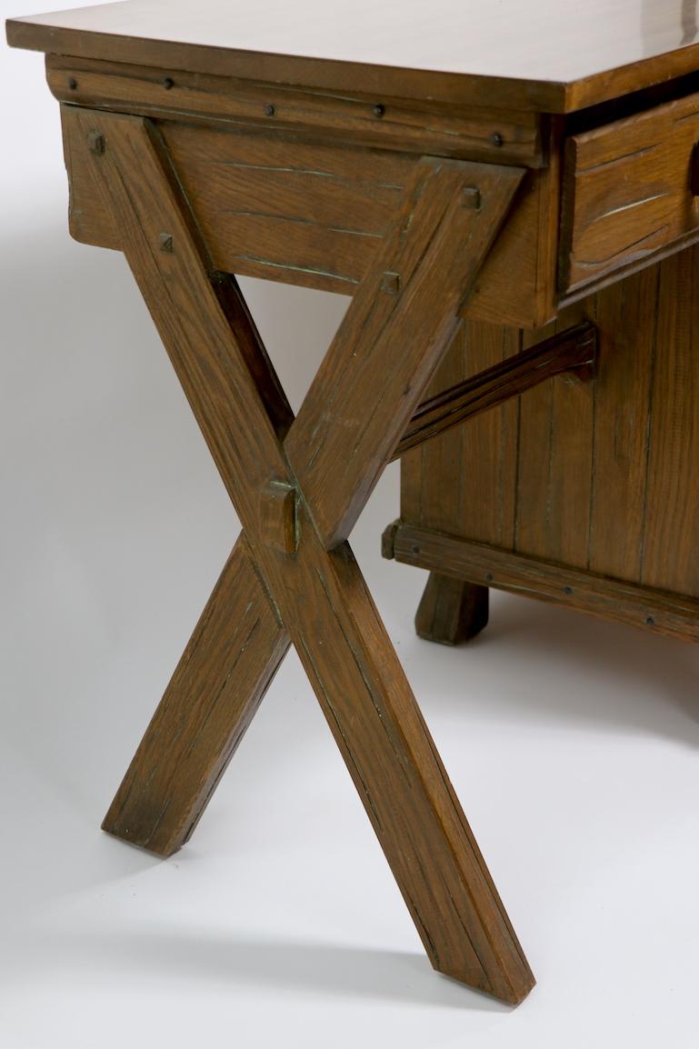 A. Brandt Ranch Oak Cowboy Modern Desk 2 Available 2