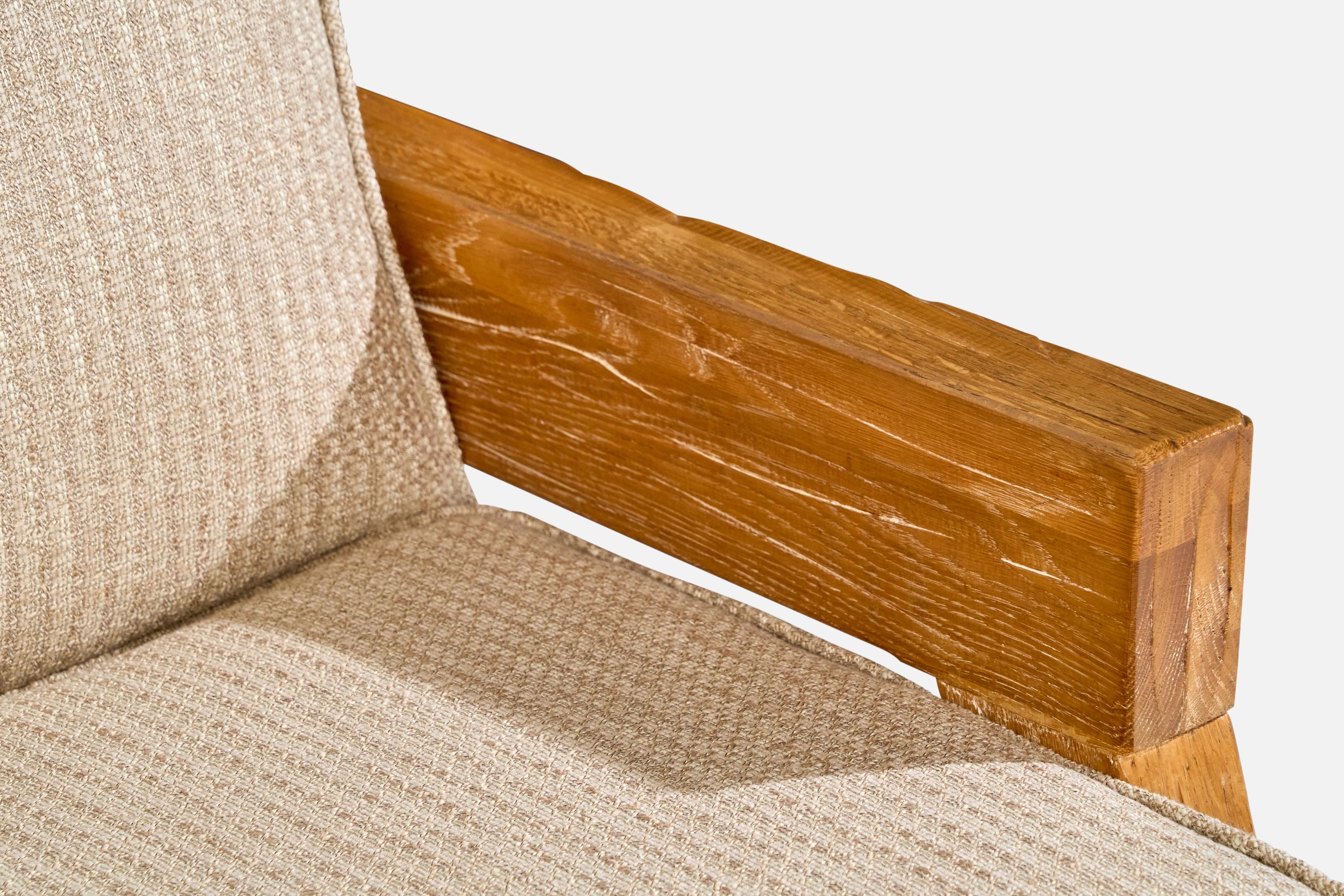 A. Brandt Ranch Oak, Sedia da salotto, Tessuto, Oak, USA, anni '50 in vendita 4
