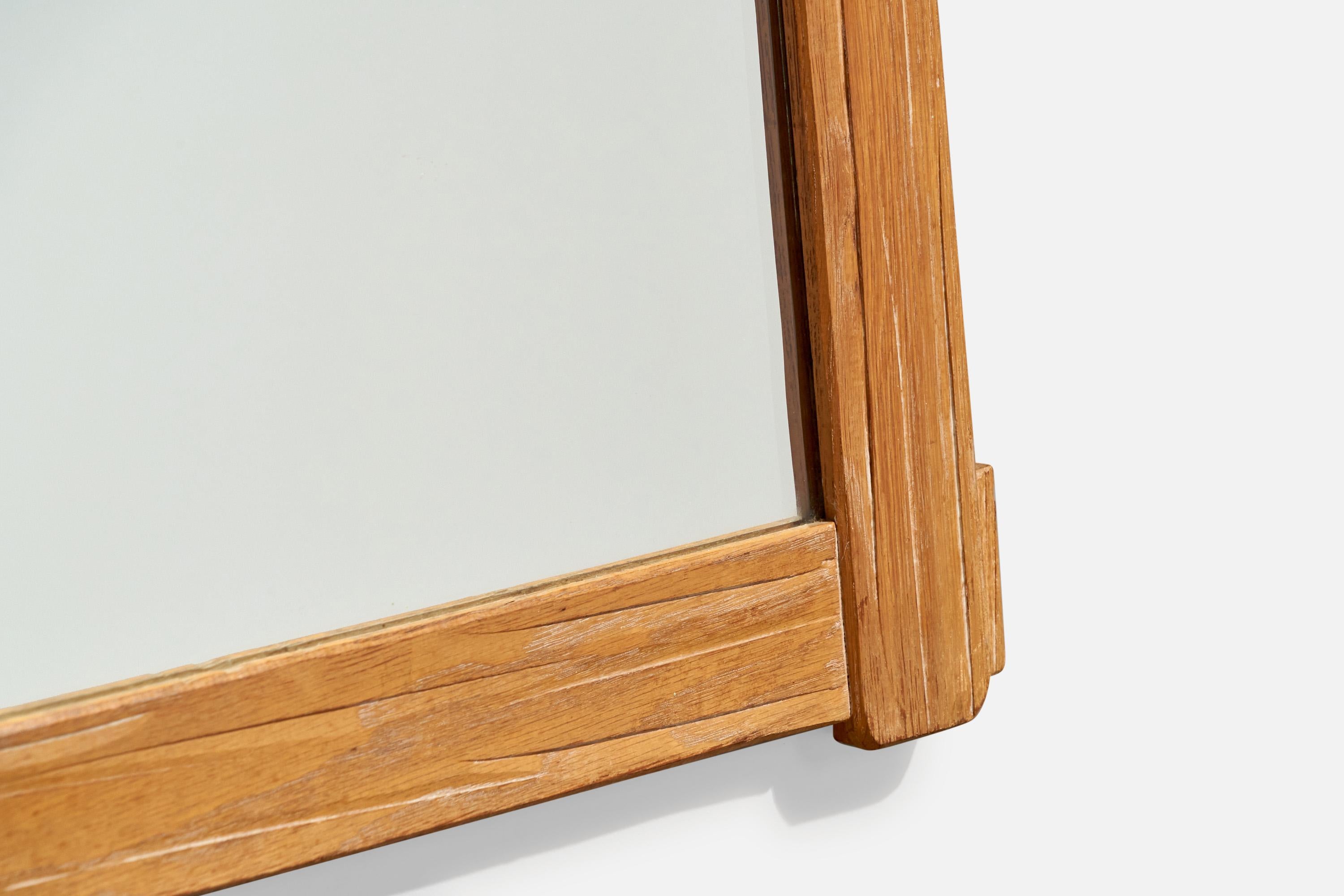 A. Brandt Ranch Oak, Wall Mirror, Oak, USA, 1958 For Sale 2