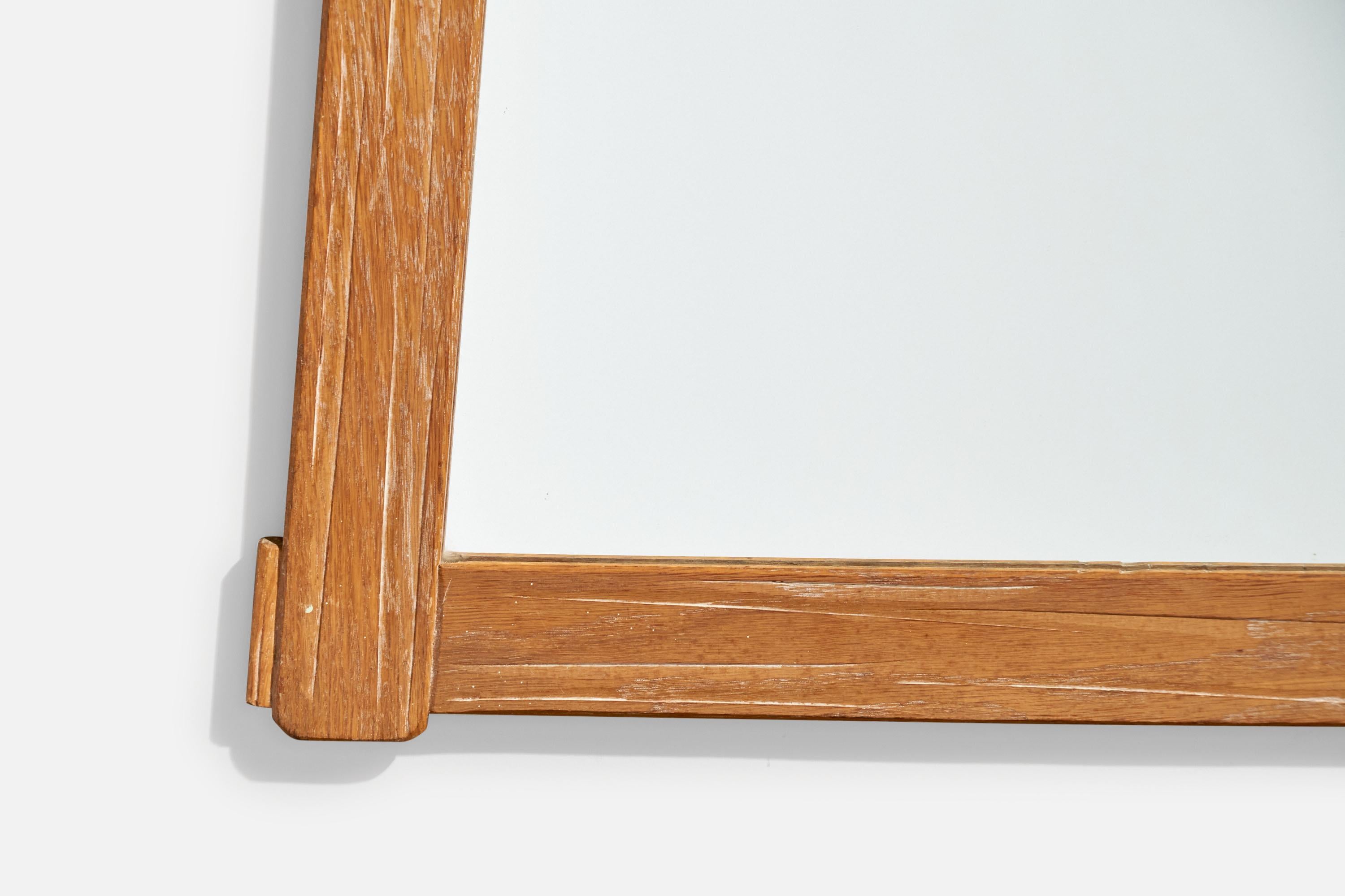 A. Brandt Ranch Oak, Wall Mirror, Oak, USA, 1958 For Sale 1