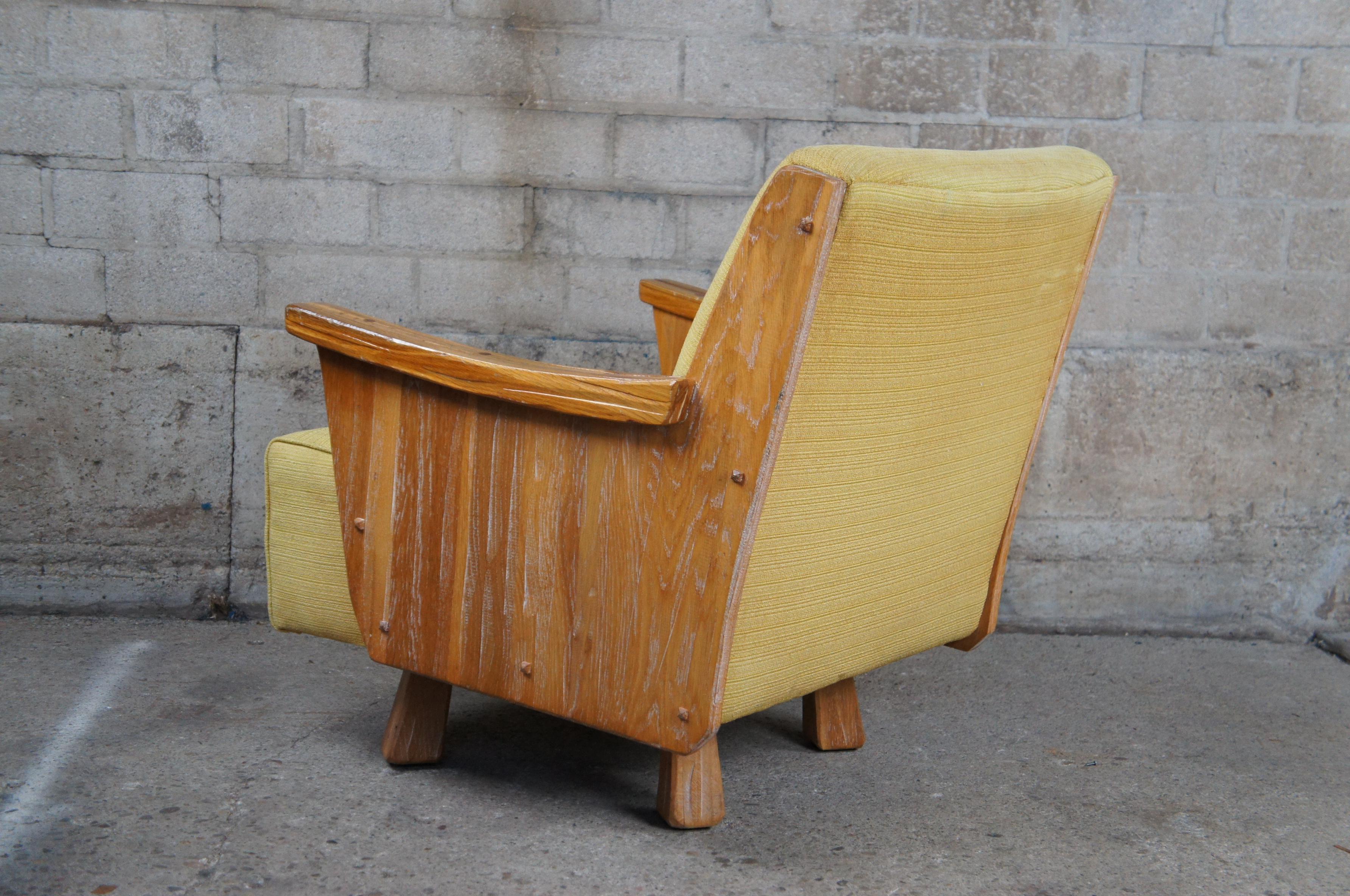 A. Brandt Vintage Ranch Oak T.V. Swivel Lounge Arm Club Chair Southwestern 2866 3