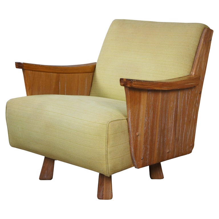 A. Brandt Vintage Ranch Oak T.V. Swivel Lounge Arm Club Chair Southwestern 2866