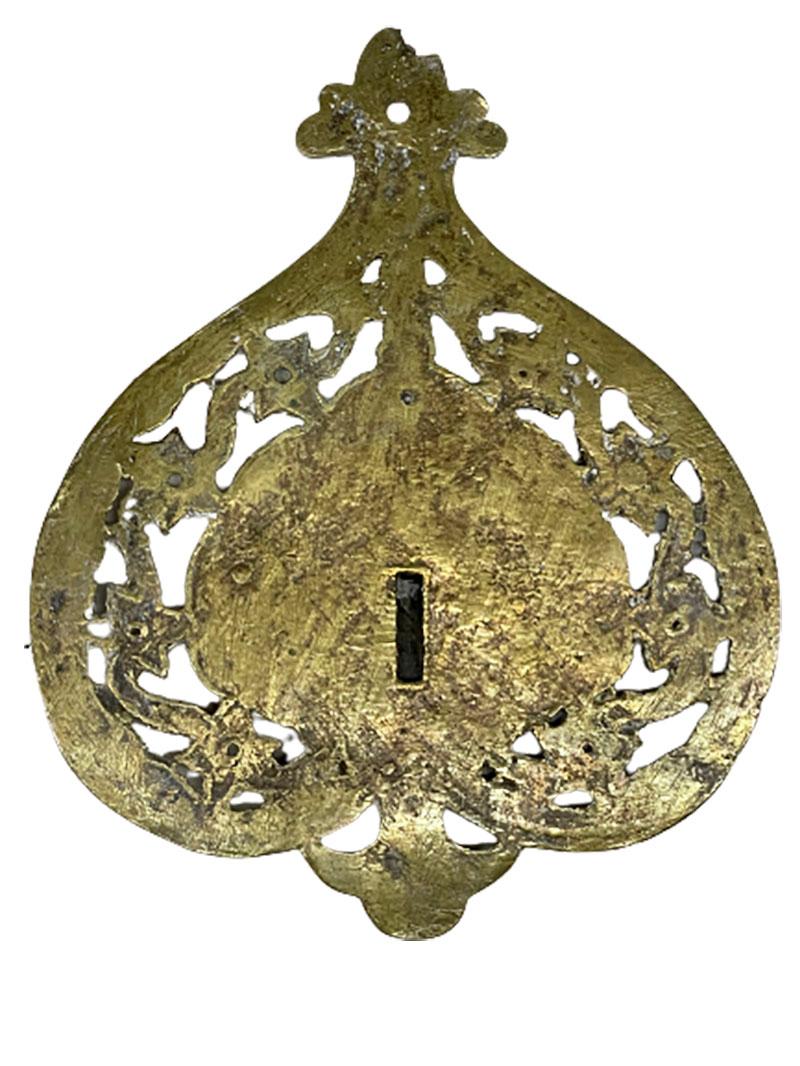 Brass 19th Century Wall Candle Holders For Sale 4