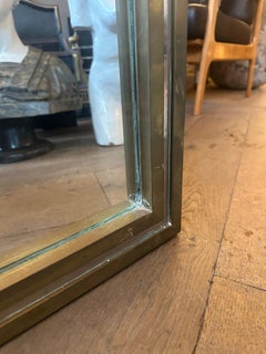 Miroir italien en laiton et chrome de Romeo Rega