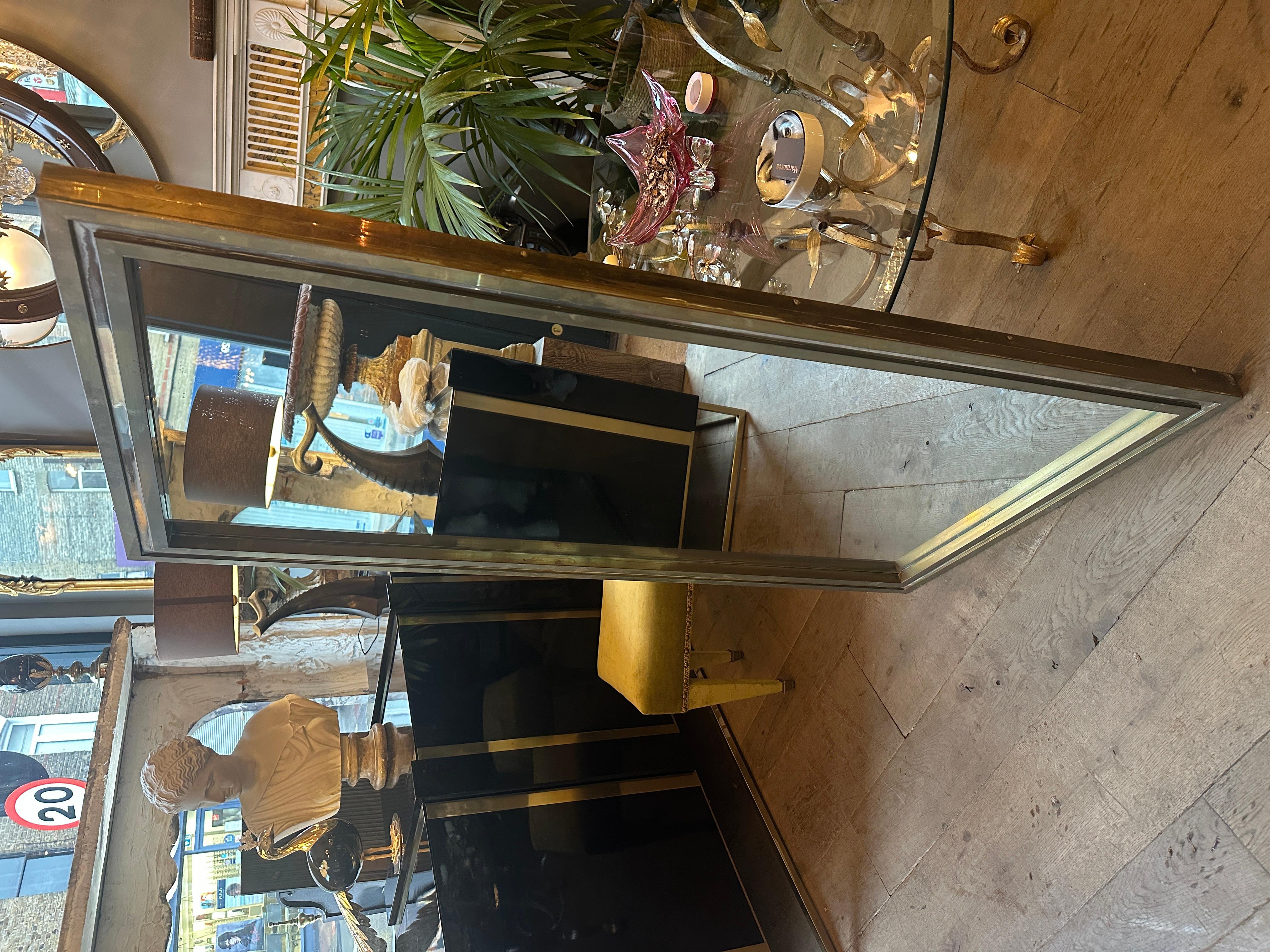 A Brass and Chrome Italian Mirror By Romeo Rega In condizioni buone in vendita a London, GB