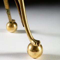 Brass and Copper Metal Tripod Table Lamp by W.A.S Benson