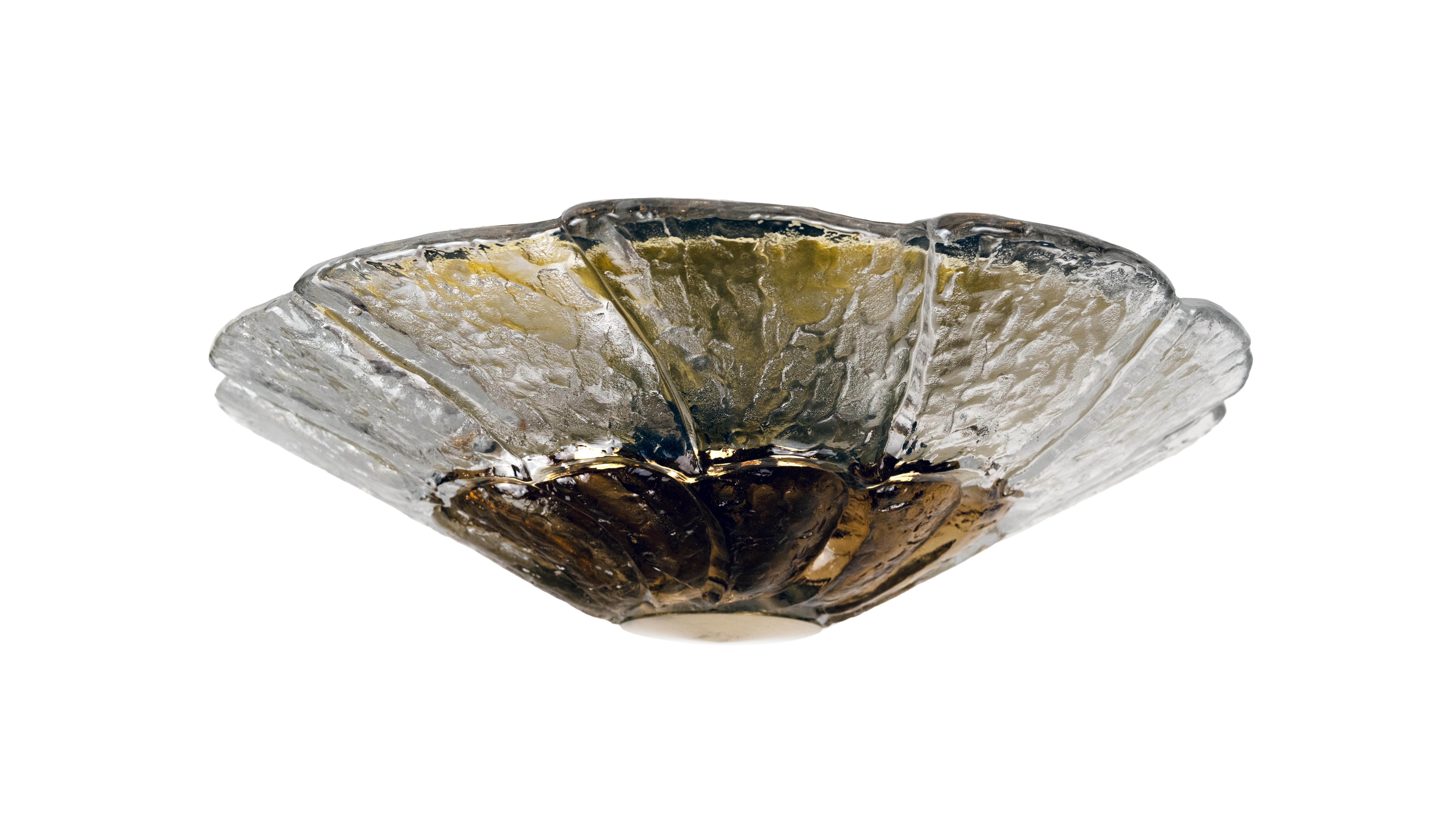 A Messing und Glas Orrefors Flush Mount *3 verfügbar* (Schwedisch) im Angebot