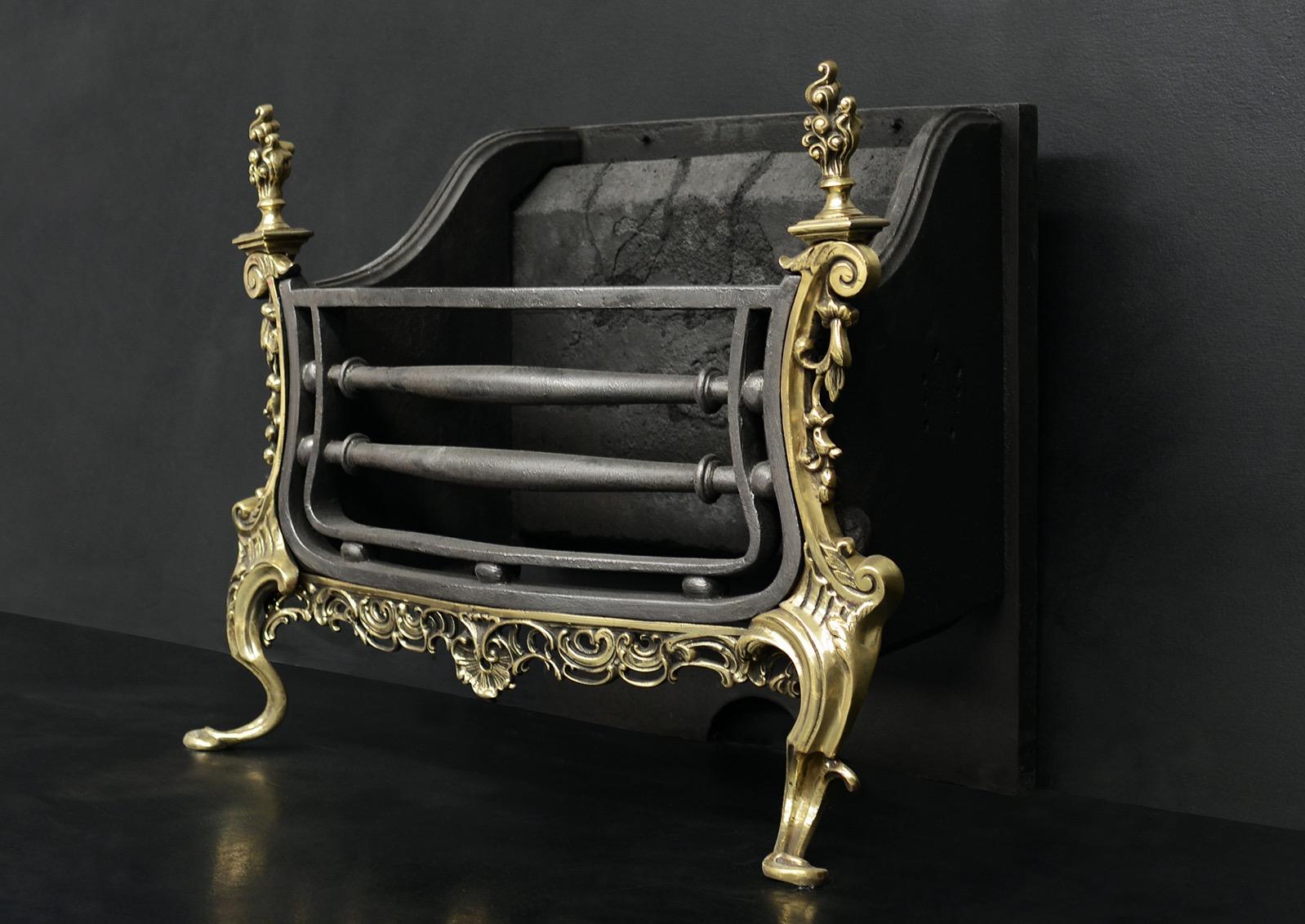 Grille de feu en laiton et en fer Bon état - En vente à London, GB