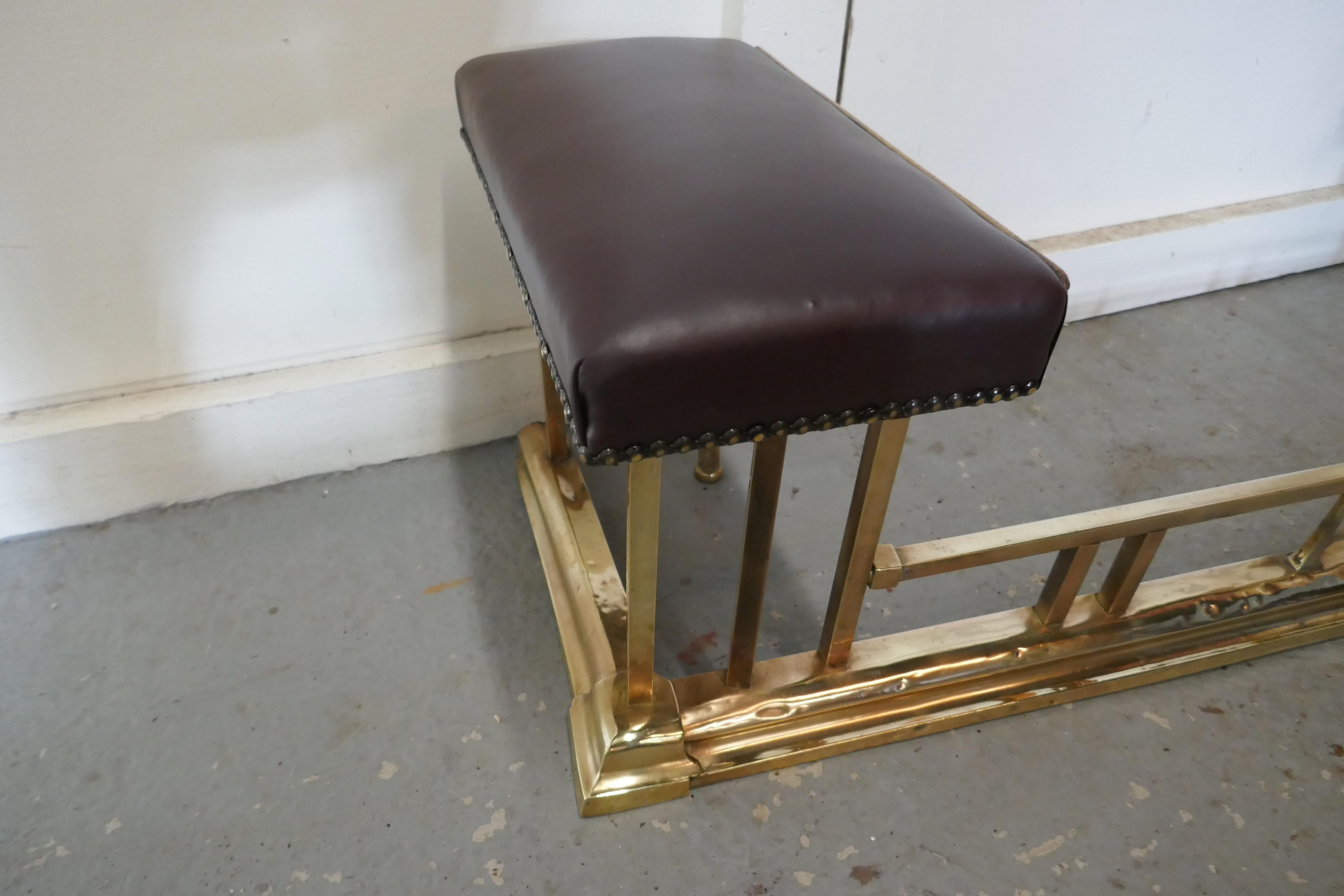 Brass and Leather Club Fender For Sale at 1stDibs brass club fender