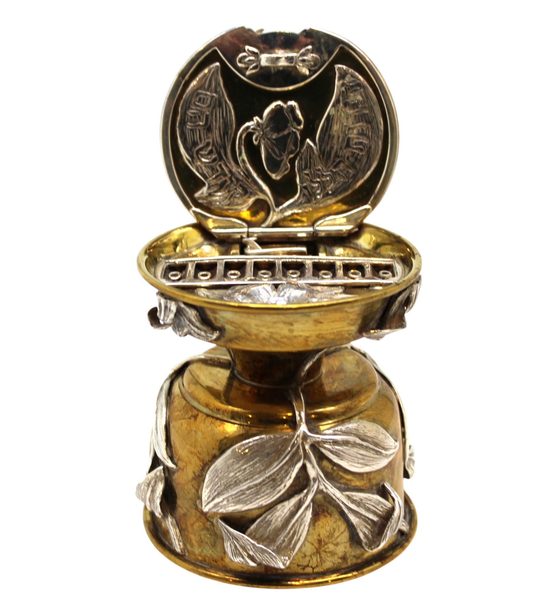 Compendio de criptojudaica de latón y plata de Dudik Swed, Jerusalén 1986 siglo XX en venta