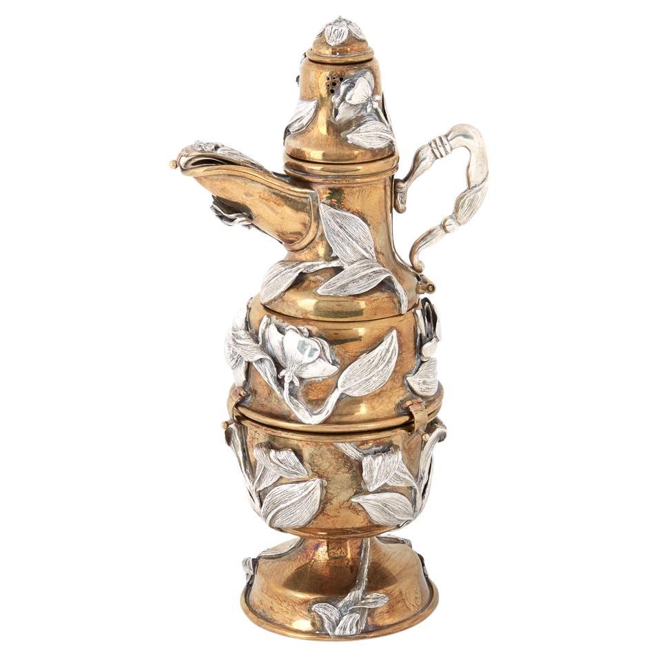 Compendio de criptojudaica de latón y plata de Dudik Swed, Jerusalén 1986 en venta
