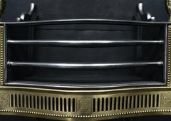 A Brass and Steel Firegrate in the Georgian Manner