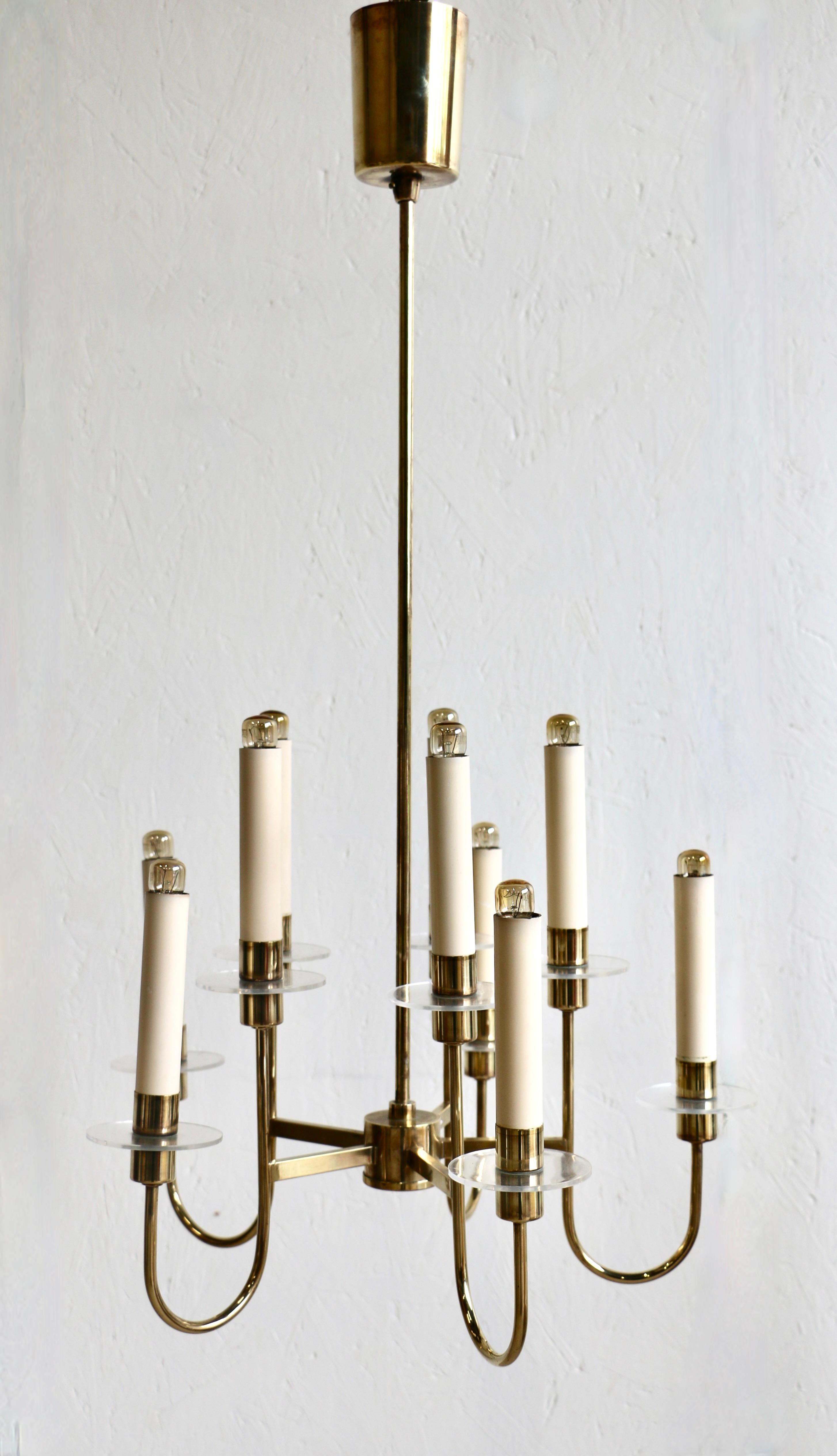 A brass chandelier. France 60's. For Sale 7