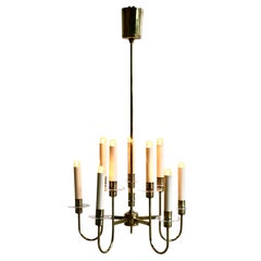 Used A brass chandelier. France 60's.