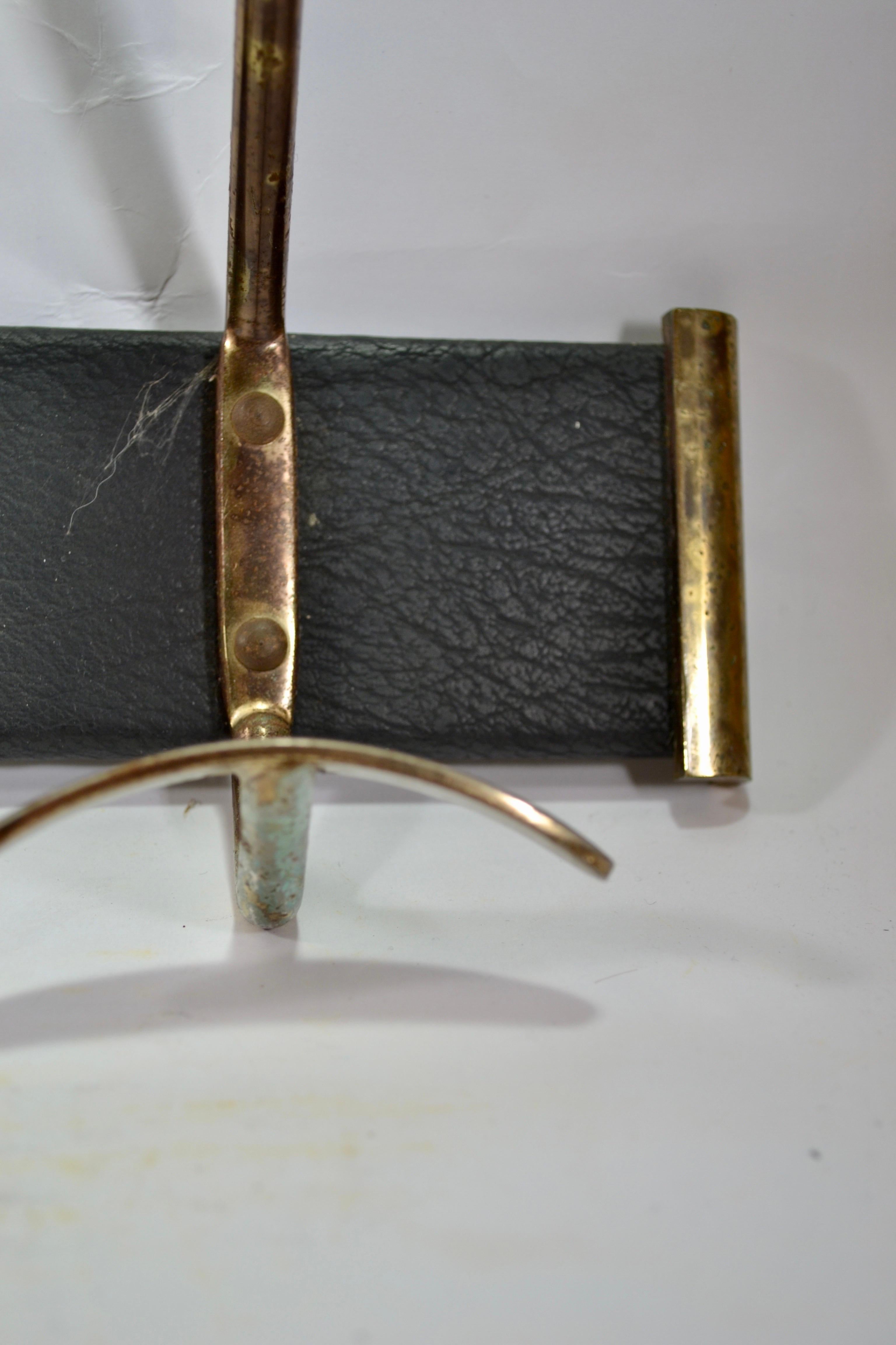 A brass coat rack from the 1960s France. For Sale 1